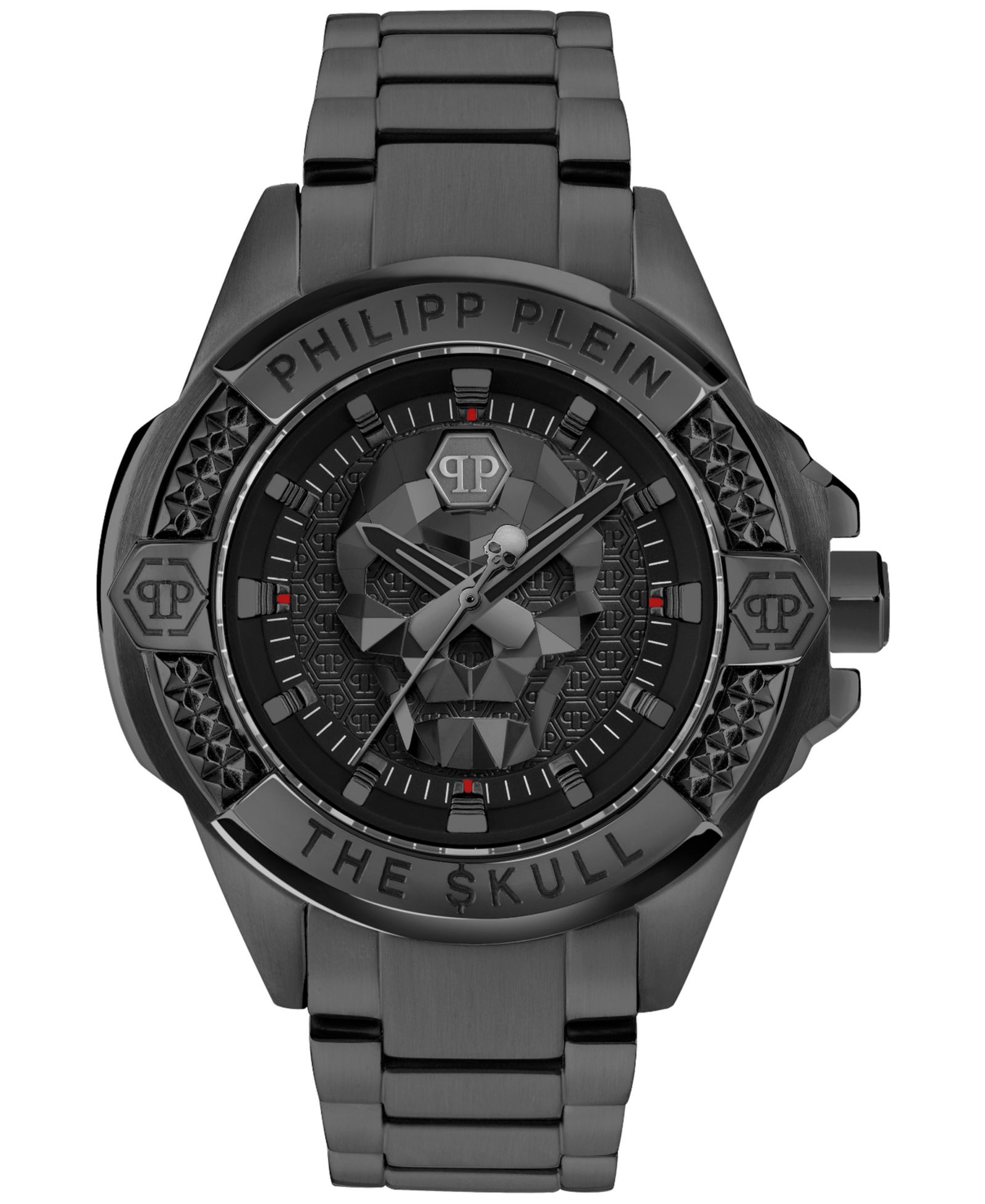 Мужские часы Philipp Plein The Skull Black Ion Plated Bracelet 44mm