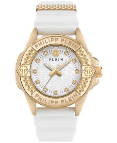 Philipp Plein Women's Majesty White Silicone Strap Watch 38mm