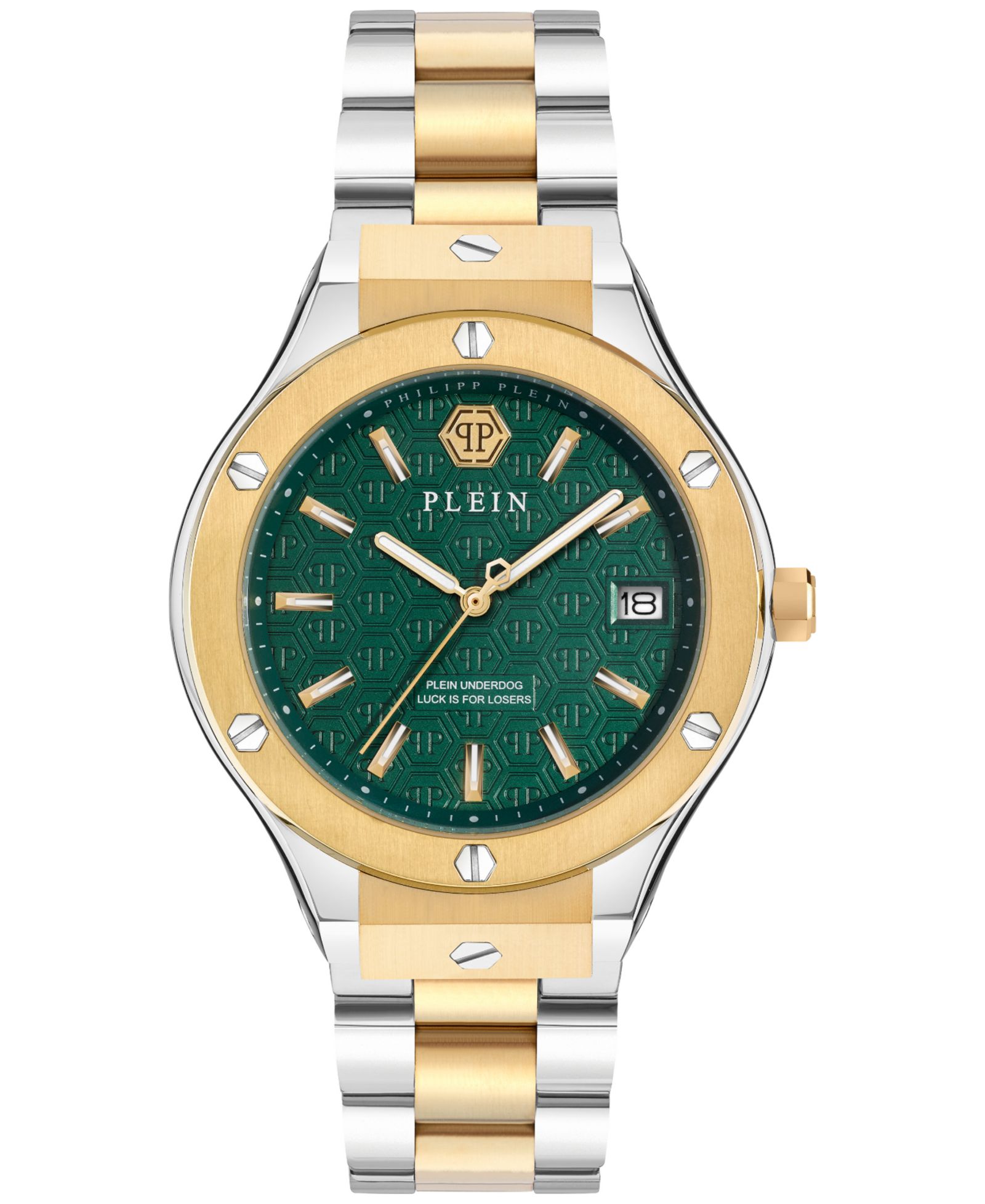 Philipp Plein Men's Underdog Two-Tone Stainless Steel Bracelet Watch 44mm