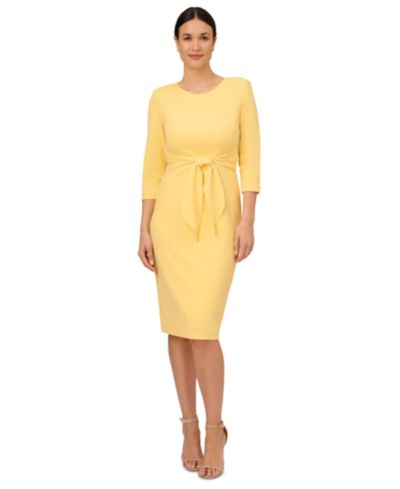 Женское платье-футляр Adrianna Papell Crepe 3/4-Sleeve Sheath