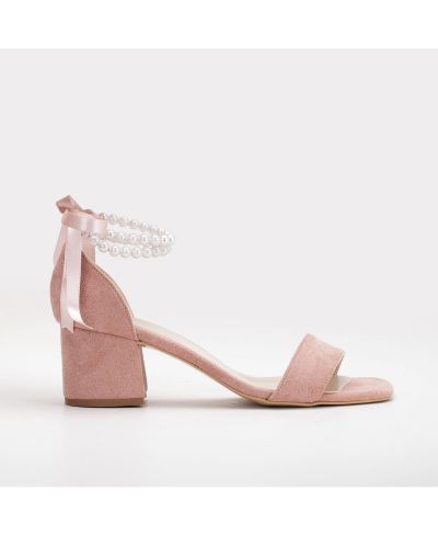 Dusty pink suede faux leather