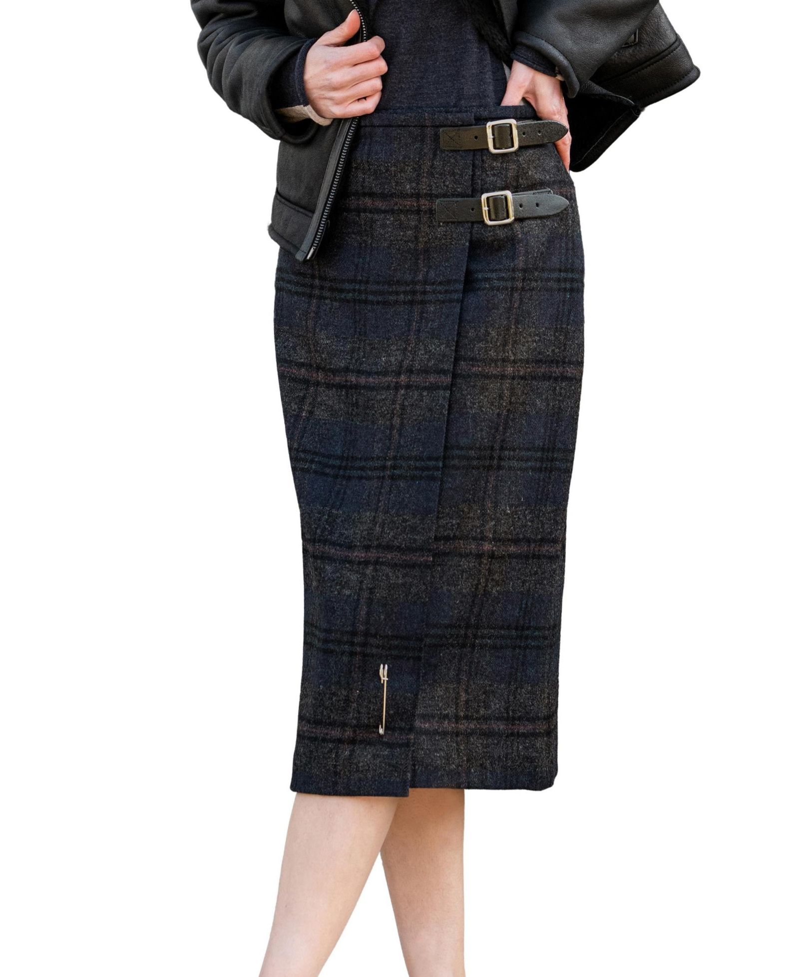Celtic & Co. Women's Celtic and Co. Midi Celt Kilt Plaid Skirt