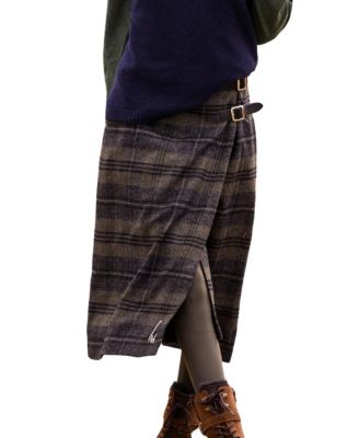 Celtic & Co. Women's Celtic and Co. Midi Celt Kilt Plaid Skirt