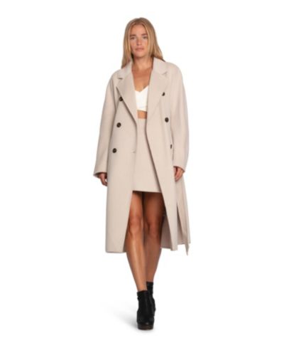 Belle & Bloom Women's Real Love Double Breasted Maxi Coat