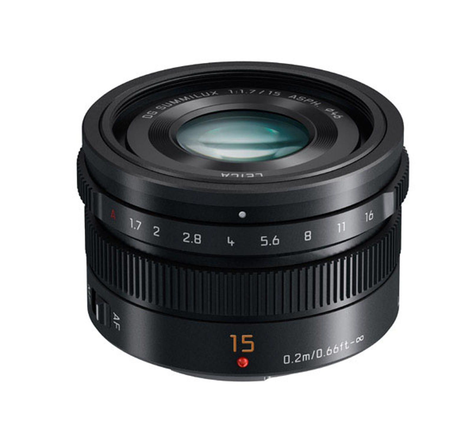 Panasonic PANASONIC15/1.7 LEICA LENS F/M4/3, BLK