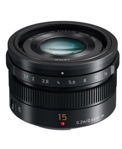 Объектив Panasonic LUMIX G Leica DG Summilux 15 мм f/1.7 асферический для Micro Four Thirds, черный