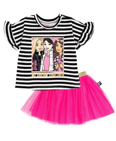 Футболка и фатиновая пачка Barbie Toddler Girls T-Shirt and Mesh Tutu