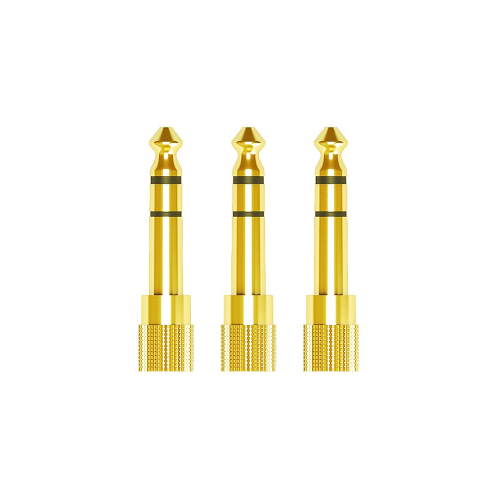 MEE audio стереоадаптер 1/4" (6.3 mm), упаковка 3 шт