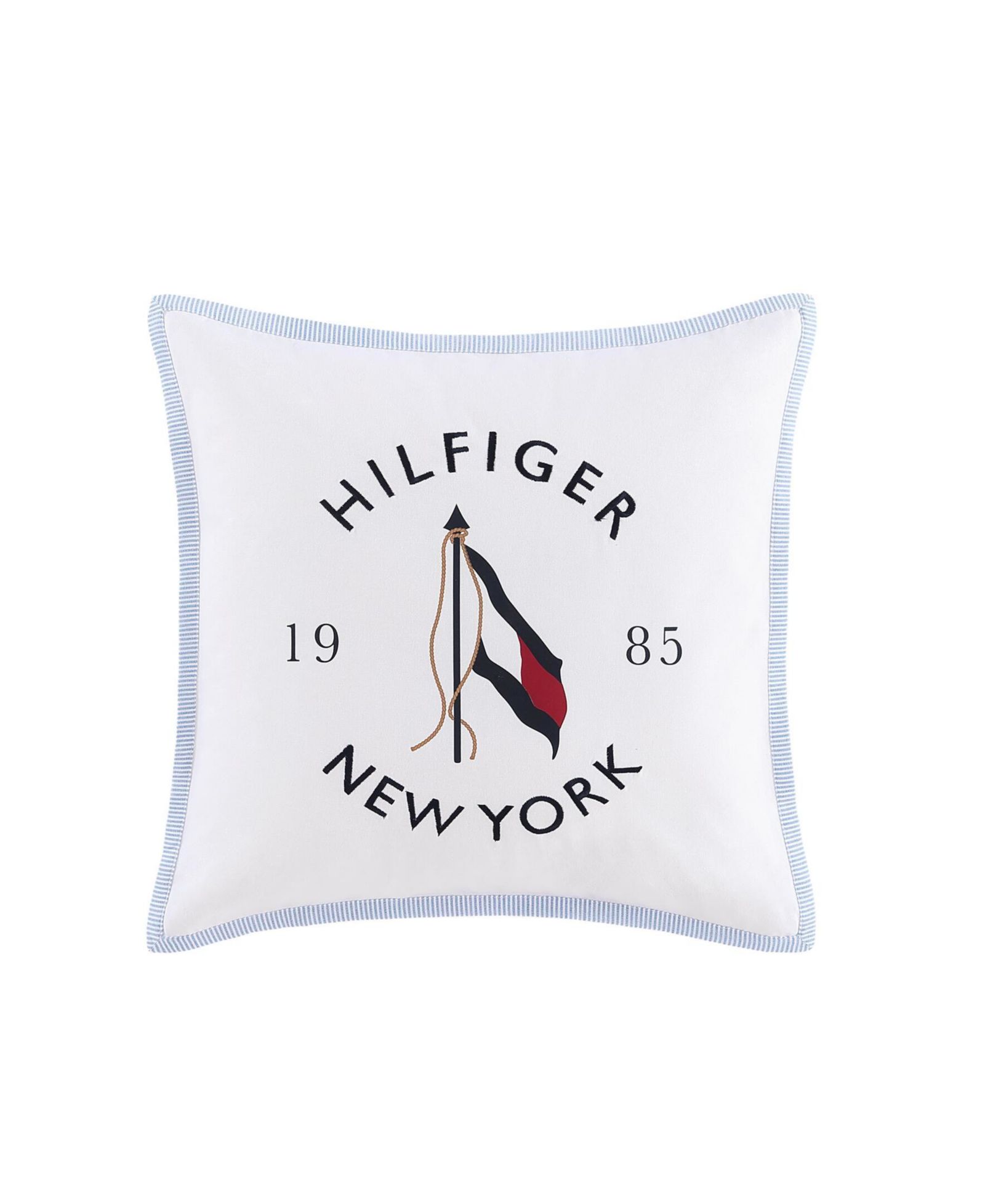Tommy Hilfiger New York Flag Square Pillow, 20" X 20"