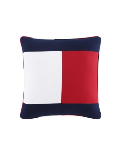 Квадратная декоративная подушка Tommy Hilfiger Flag Seersucker, 20" X 20"