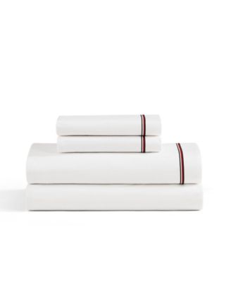 Комплект постельного белья Tommy Hilfiger Printed 200-Thread Count Cotton Percale, Queen