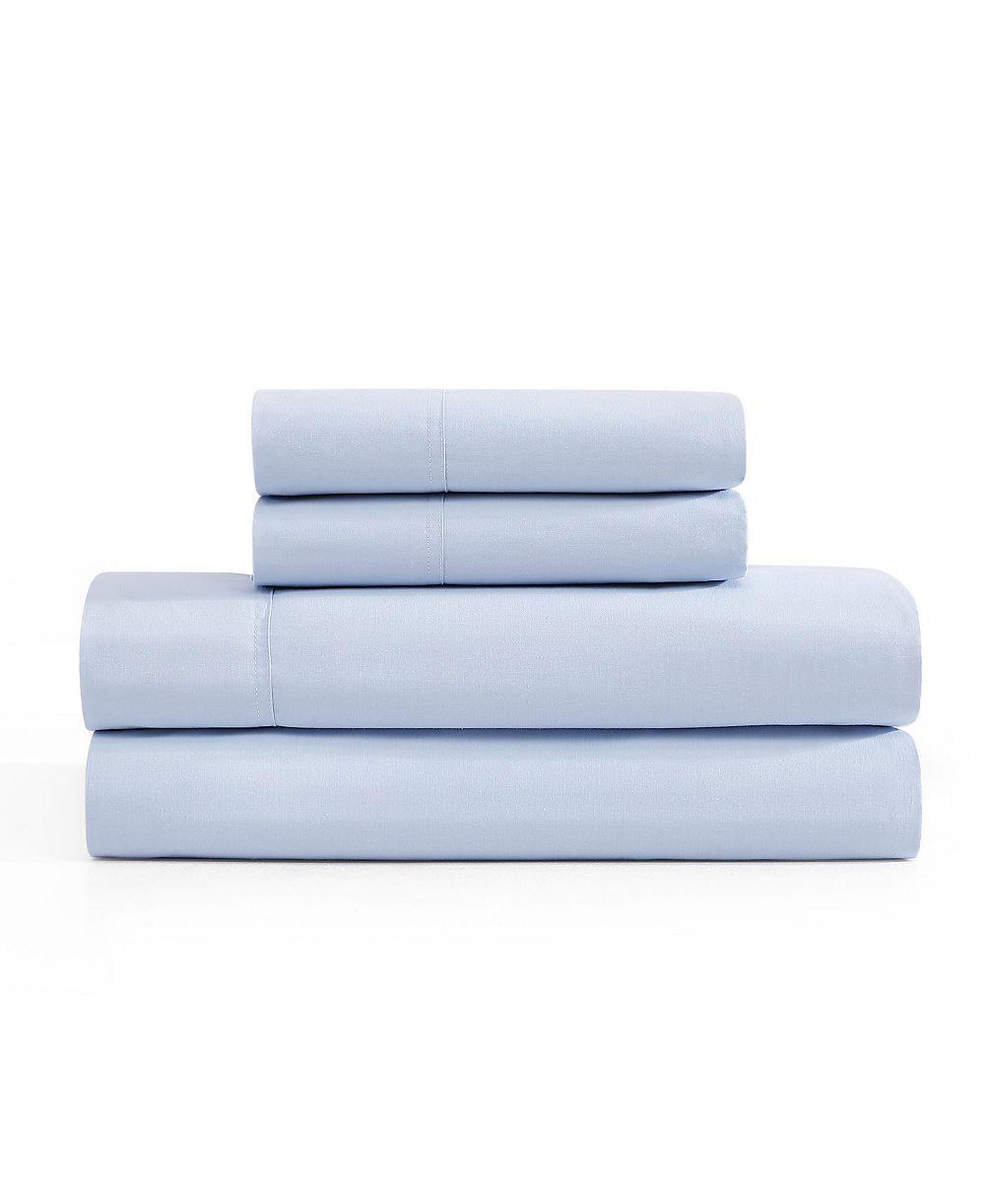 Tommy Hilfiger Solid 200-Thread Count Cotton Percale 4-Pc. Sheet Set, Full