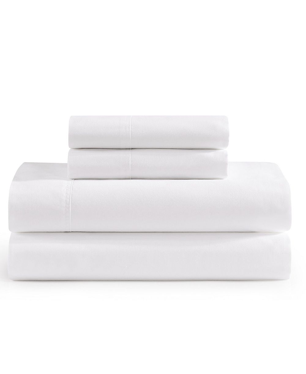 Комплект из 3 предметов Tommy Hilfiger Solid 200-Thread Count Cotton Percale, Twin XL
