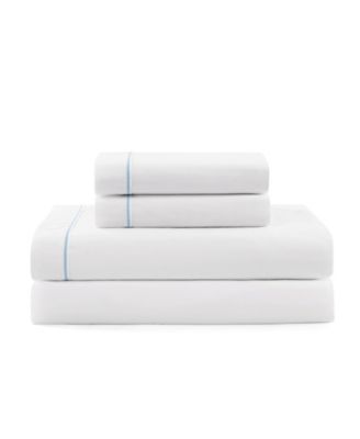 Tommy Hilfiger однотонный хлопковый комплект из 4 простыней, Full
