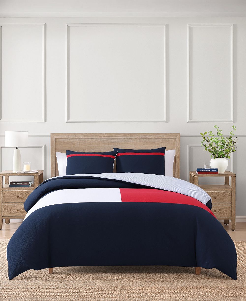 Tommy Hilfiger Именинный комплект из 3 пододеяльников Seersucker, King