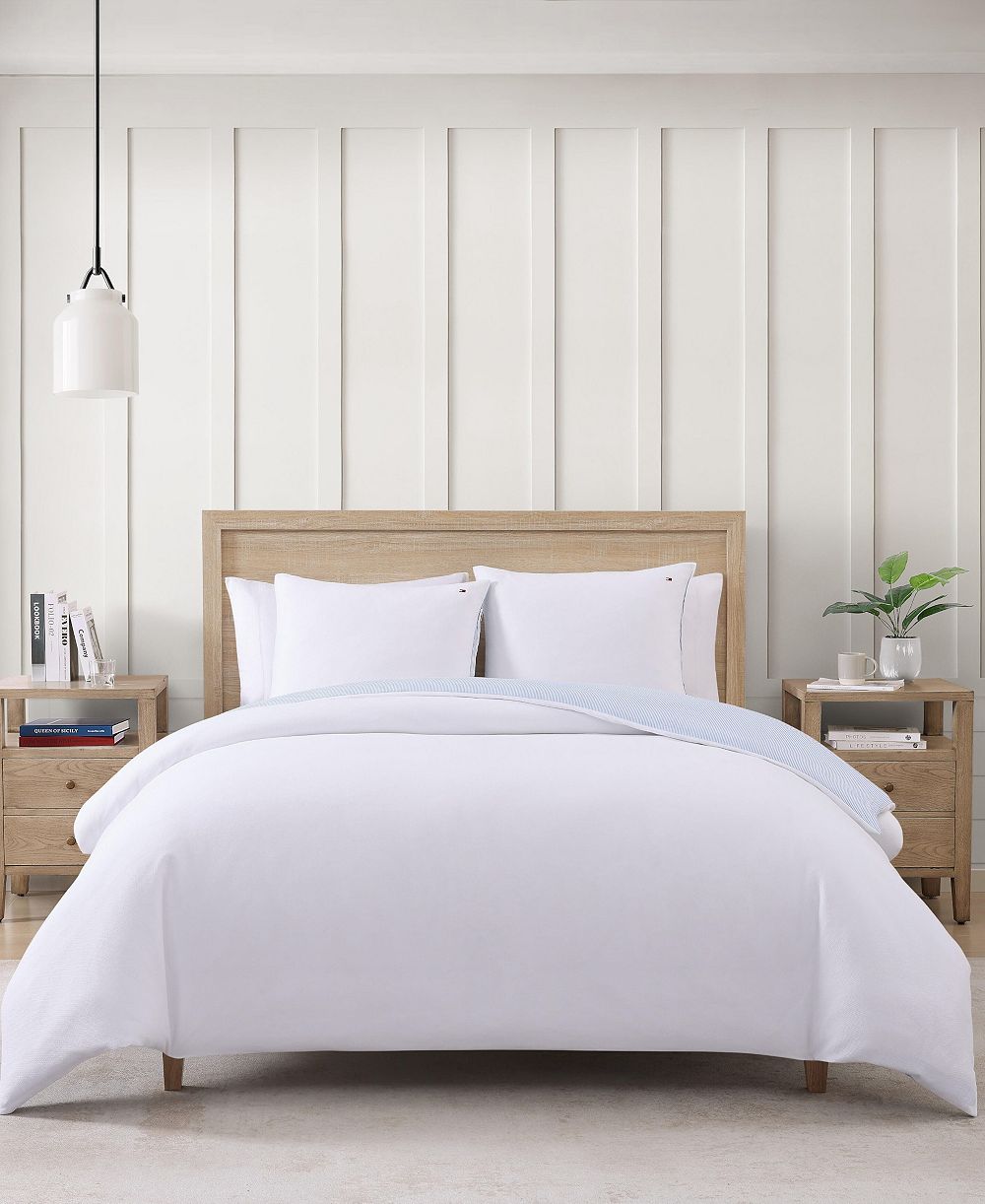 Комплект из 3 предметов Tommy Hilfiger Micro Pique Duvet Cover, Full/Queen