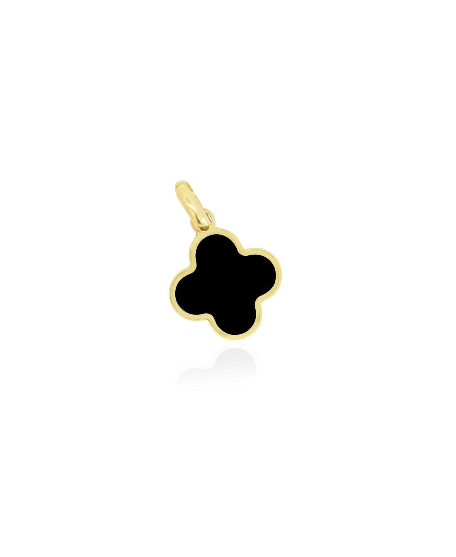 The Lovery Onyx Clover Charm - 10 мм