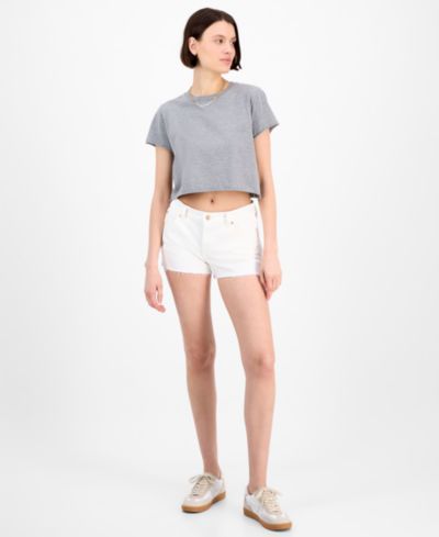 Женские джинсовые шорты 7 For All Mankind Mid-Rise Cut-Off