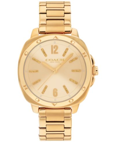 COACH Женские часы-браслет Kitt Gold-Tone Stainless Steel, 34mm
