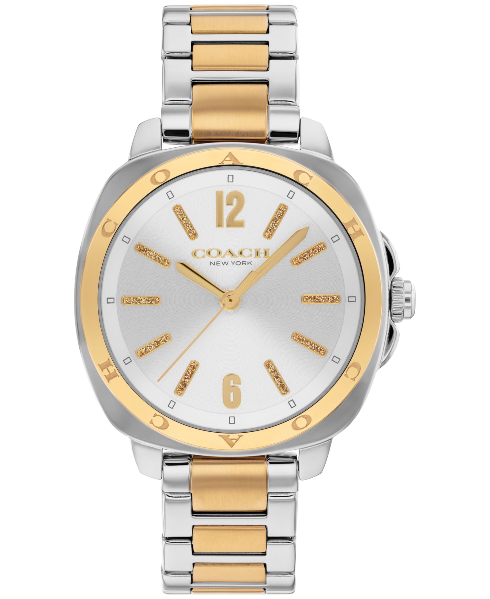 Женские часы COACH Women's Kitt Two-Tone Stainless-Steel, 34mm