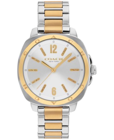 Женские часы COACH Women's Kitt Two-Tone Stainless-Steel, 34mm