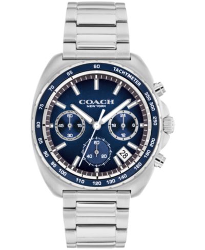 Мужские часы COACH Charter Silver Tone Stainless-Steel Bracelet 39mm