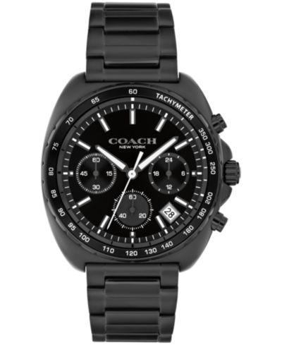 COACH Мужские часы Charter Ionic Plated Black Steel, 39mm