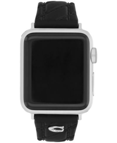 Ремешок для Apple Watch COACH Quilted Black Silicone