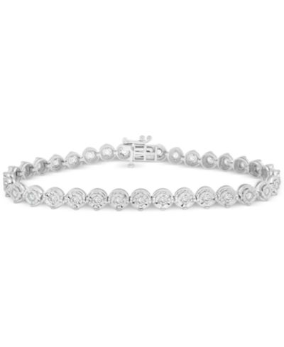 Браслет Diamond Round Link Sterling Silver 1 ct. t.w.