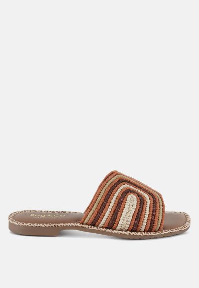 Женские слипоны Rag and Co Kivah Handwoven Raffia Flats
