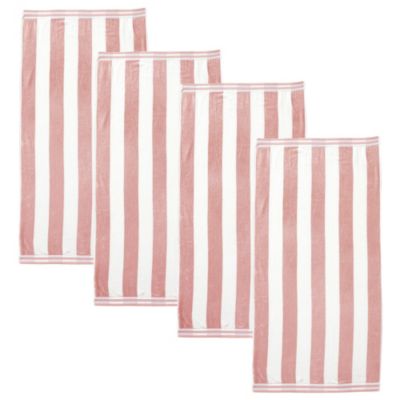 Dusty rose / white