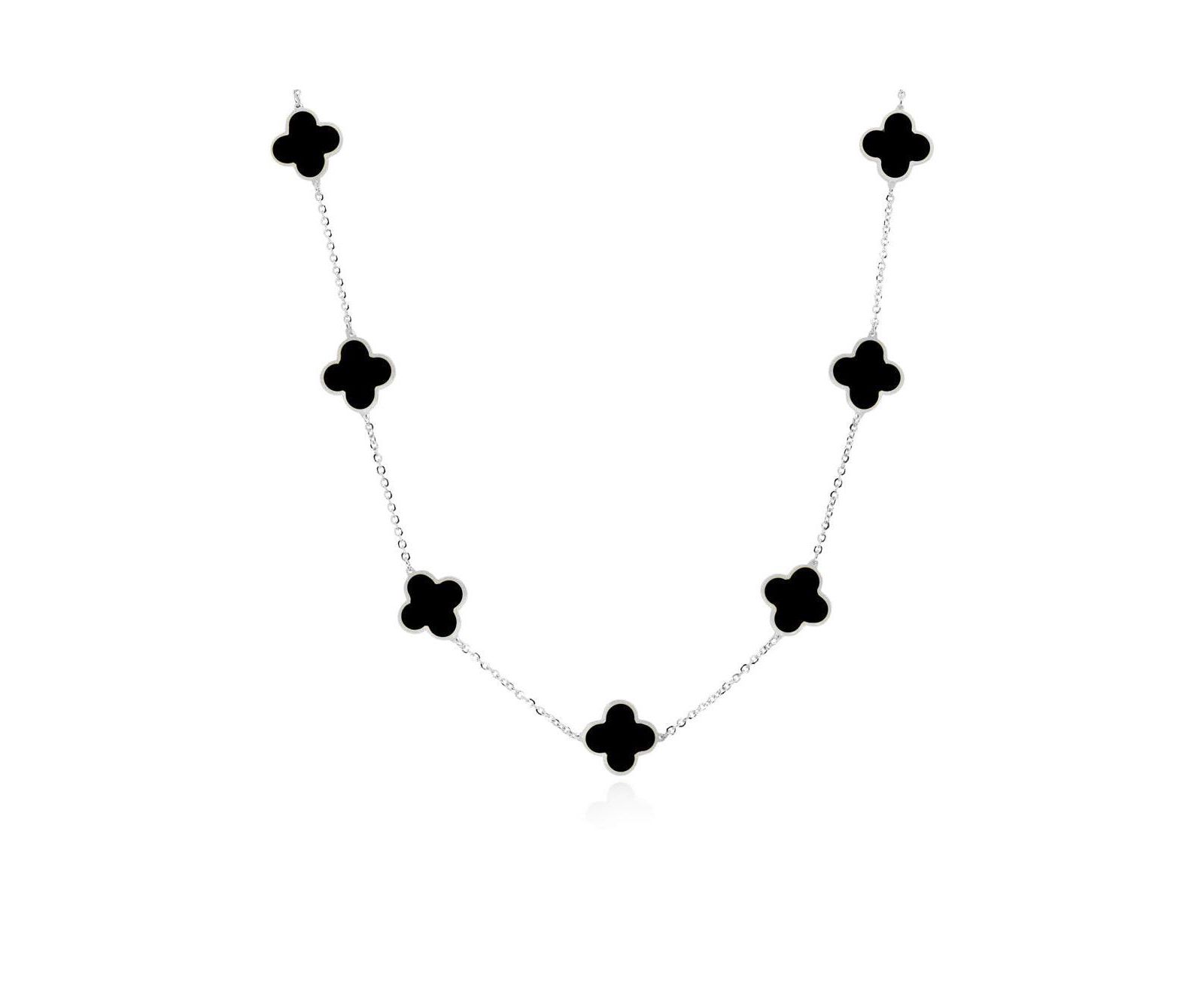 Ожерелье The Lovery Onyx Clover