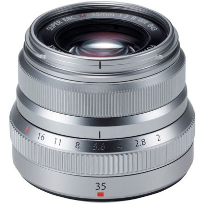 Fujifilm Объектив XF 35mm f/2 R WR, серебристый