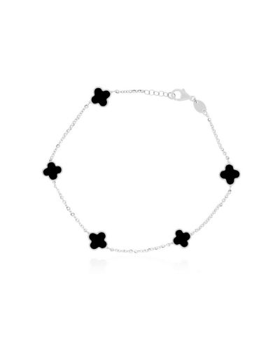 Браслет The Lovery Mini Onyx Clover