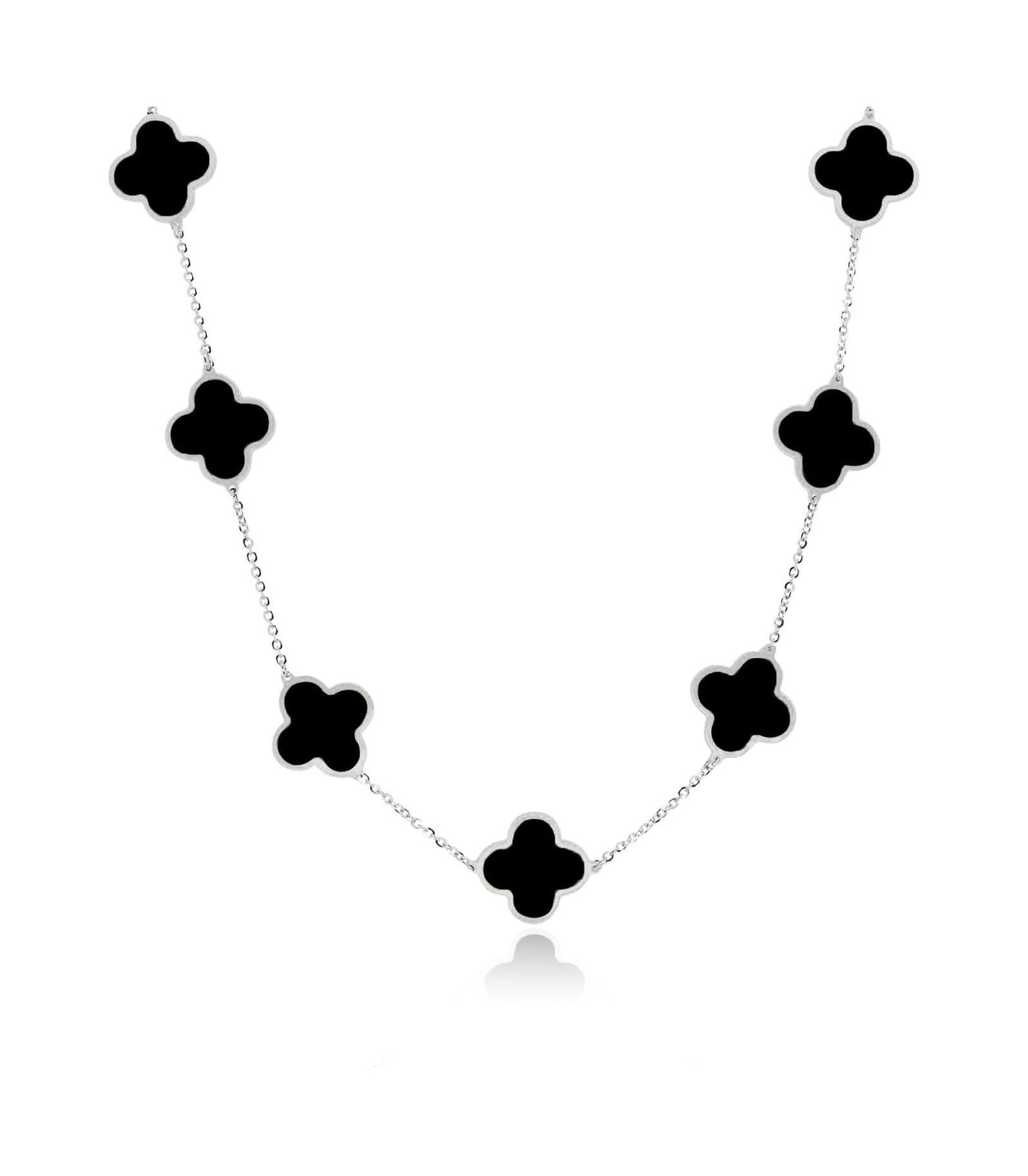 Подвеска The Lovery Onyx Clover