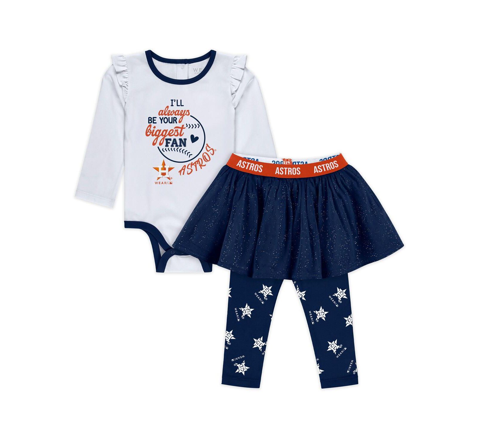 Комплект WEAR by Erin Andrews Tutu для малышей Houston Astros 3-Piece