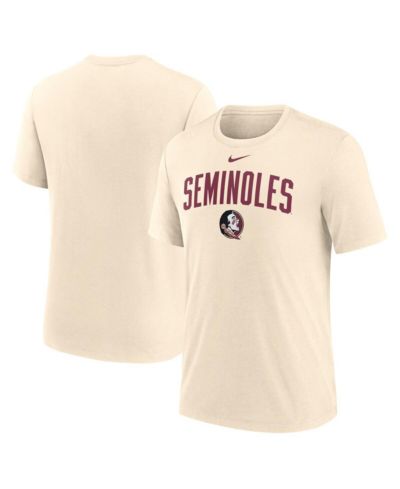 Мужская футболка Nike Cream Florida State Seminoles Natural Arch Logo Tri-Blend