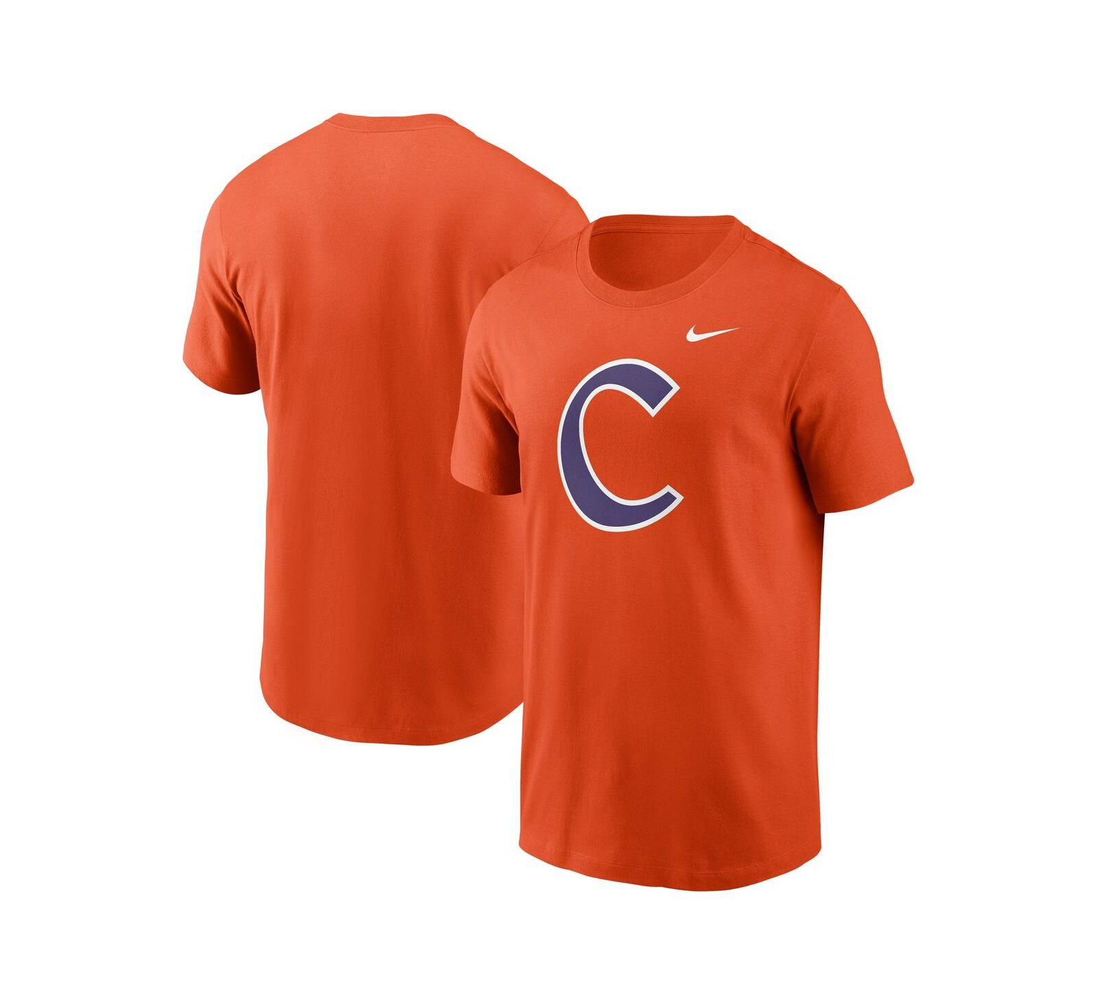Мужская футболка Nike Orange Clemson Tigers Baseball Logo
