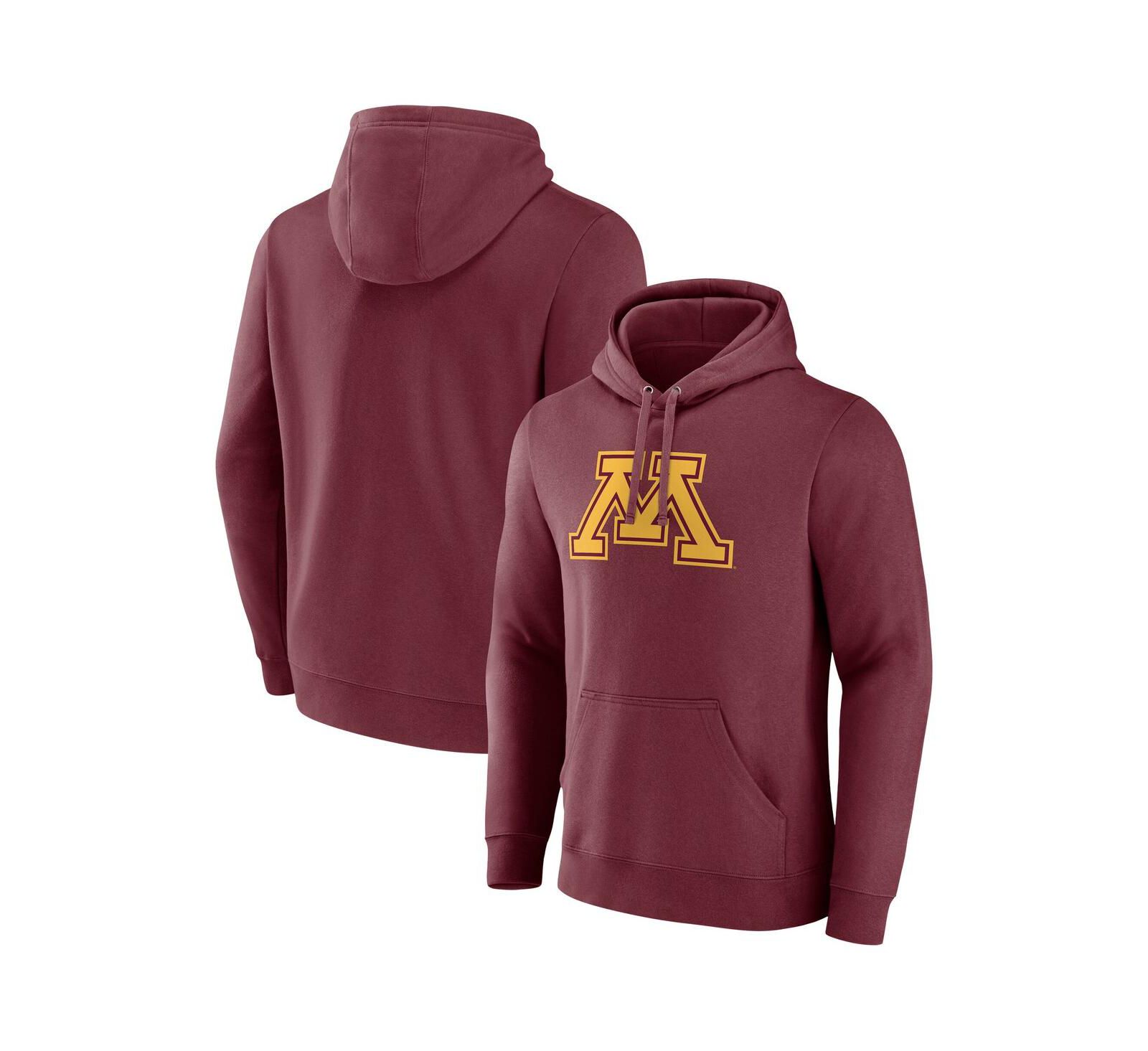 Мужское флисовое худи Fanatics Maroon Minnesota Golden Gophers