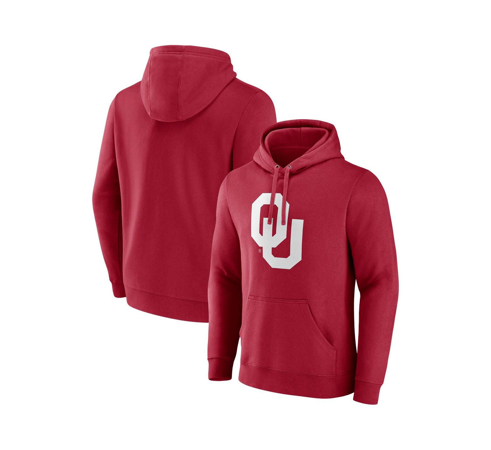 Худи Fanatics Men's Crimson Oklahoma Sooners Fleece Pullover