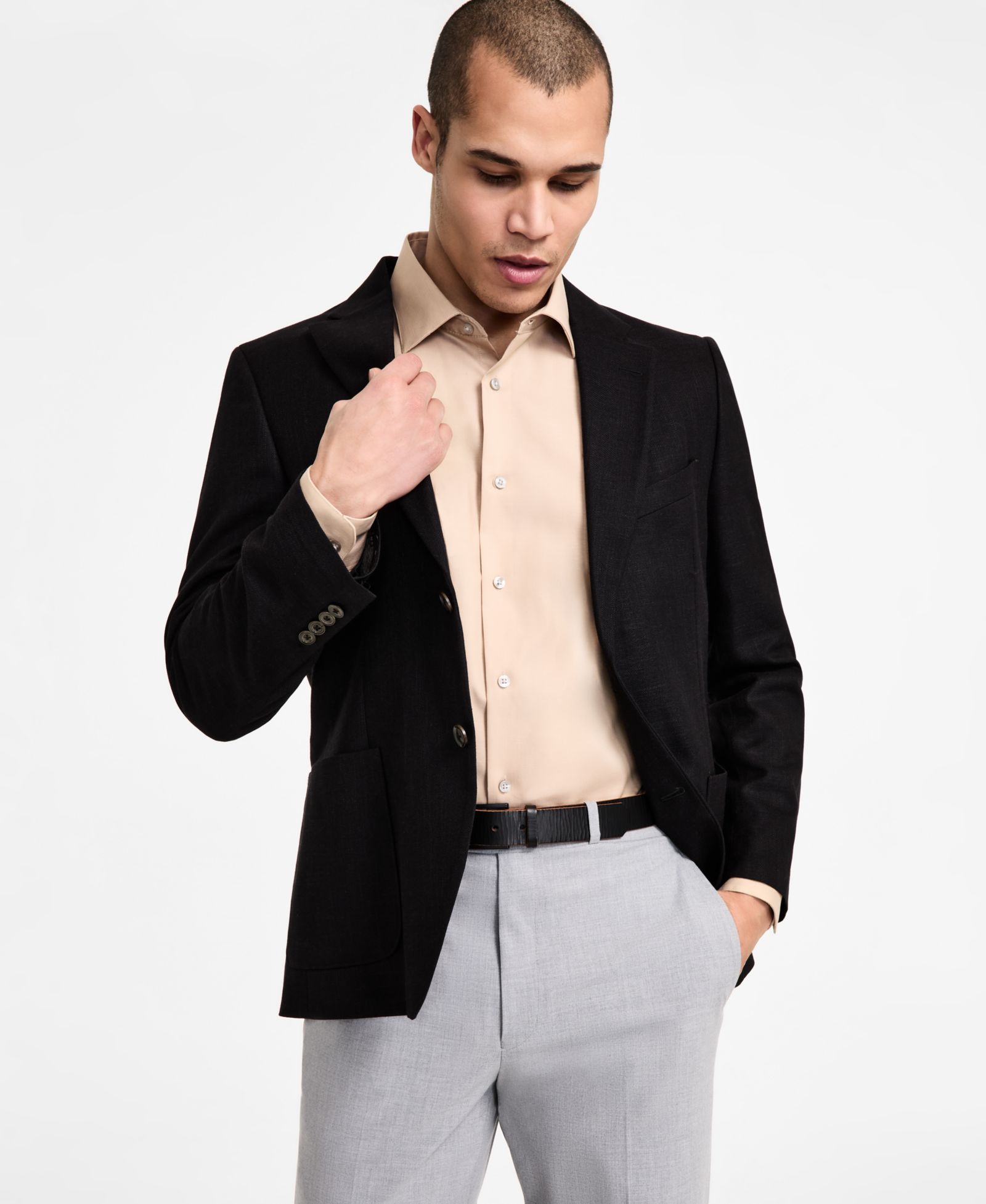 Nautica Men Modern-Fit Active Stretch Structure Weave Sport Coat