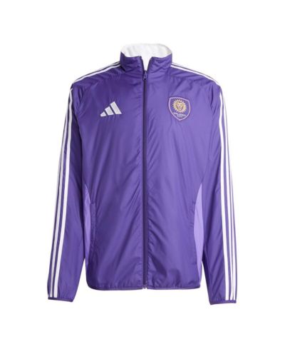 Мужская ветровка adidas Orlando City SC 2025 Anthem Reversible Full-Zip, фиолетовая/белая