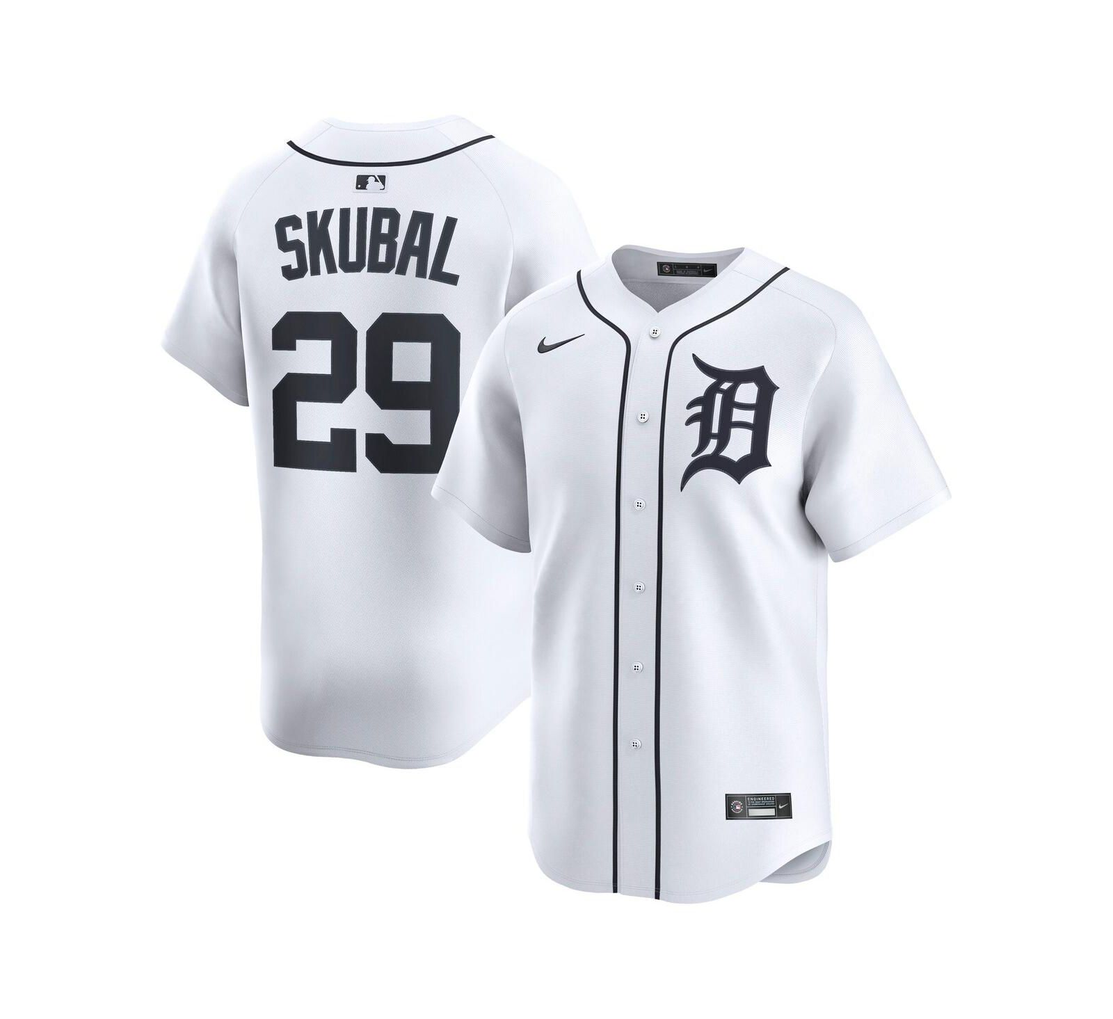 Мужская джерси Nike Tarik Skubal White Detroit Tigers Home Limited Player