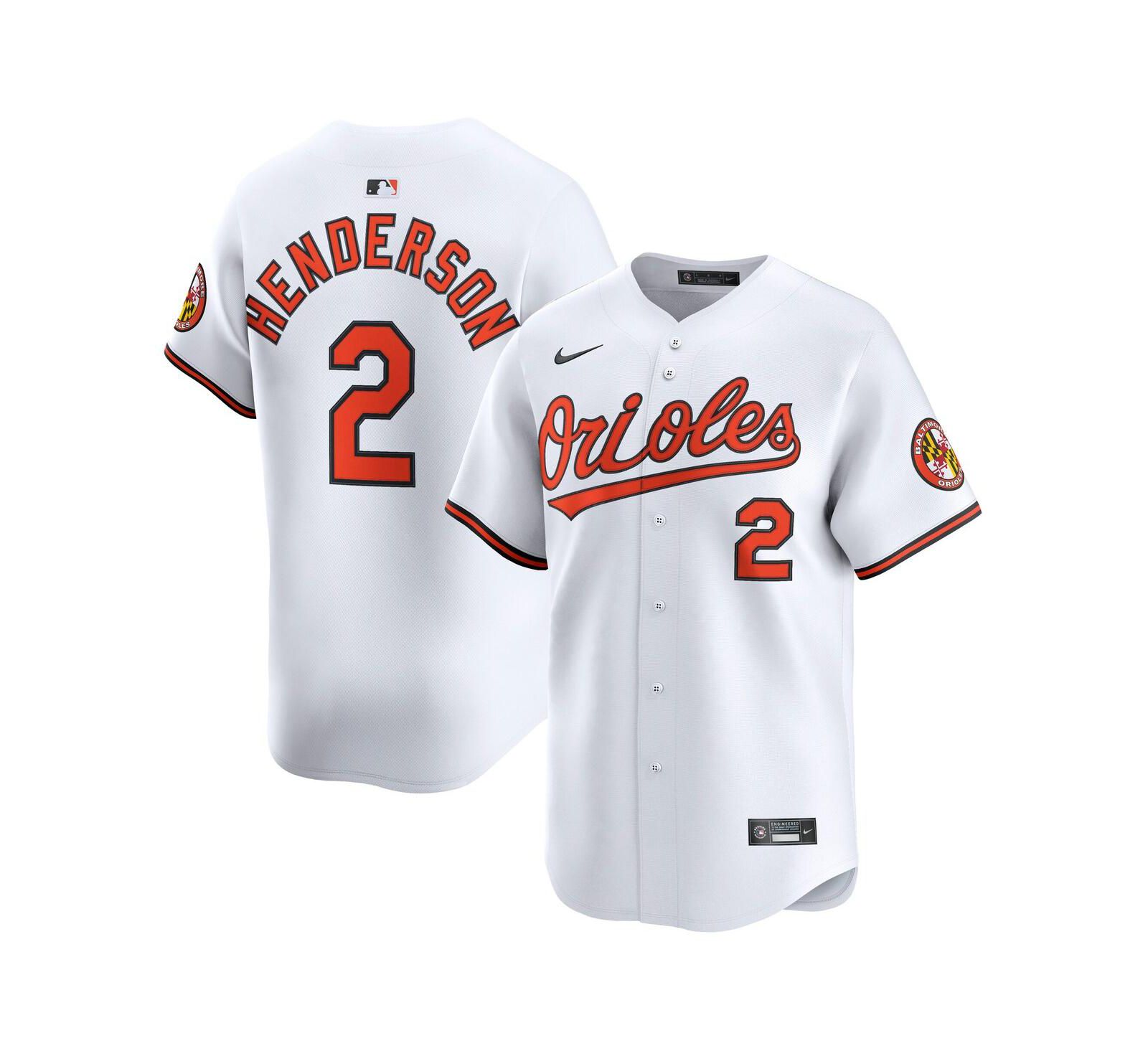 Nike Men's Gunnar Henderson White Baltimore Orioles Home Limited Player Jersey
