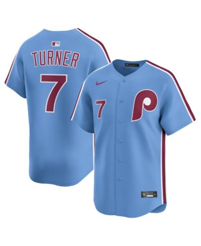 Nike Men's Trea Turner Light Blue Philadelphia Phillies Alternate Limited Player Jersey