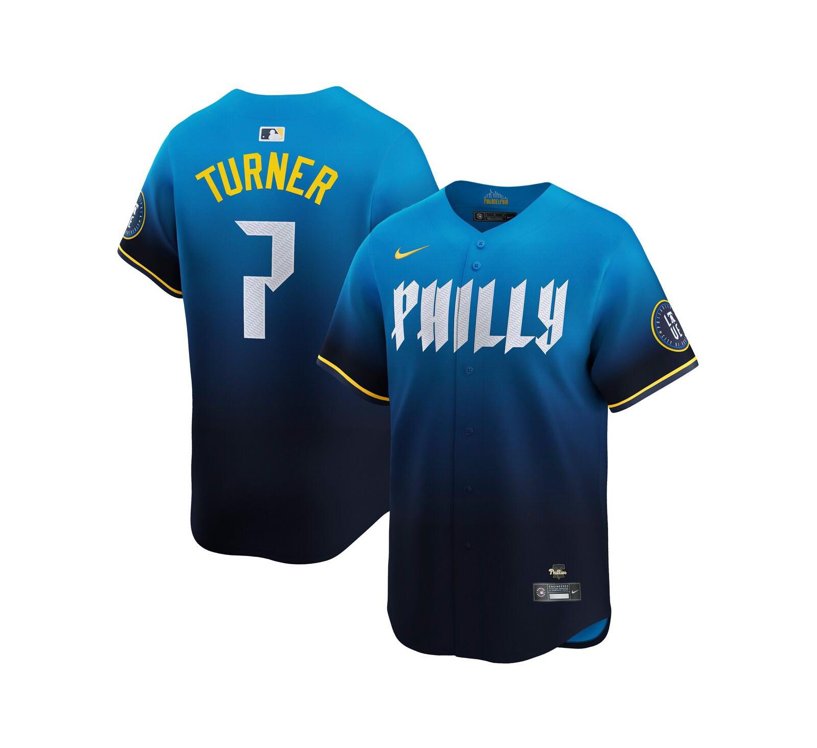 Nike Men's Trea Turner Blue Philadelphia Phillies City Connect Limited Player Jersey