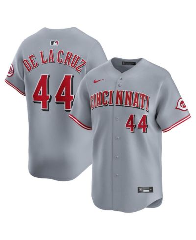 Nike Мужская джерси Elly De La Cruz Cincinnati Reds Road Limited Player, серая