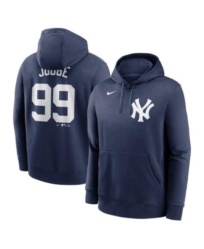Nike Men's Aaron Judge Navy New York Yankees Player Name & Number Club Pullover Hoodie