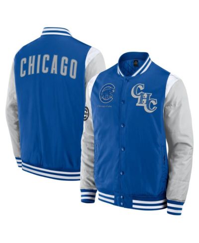 Fanatics Мужская куртка на кнопках Chicago Cubs Elements Elite, королевский синий