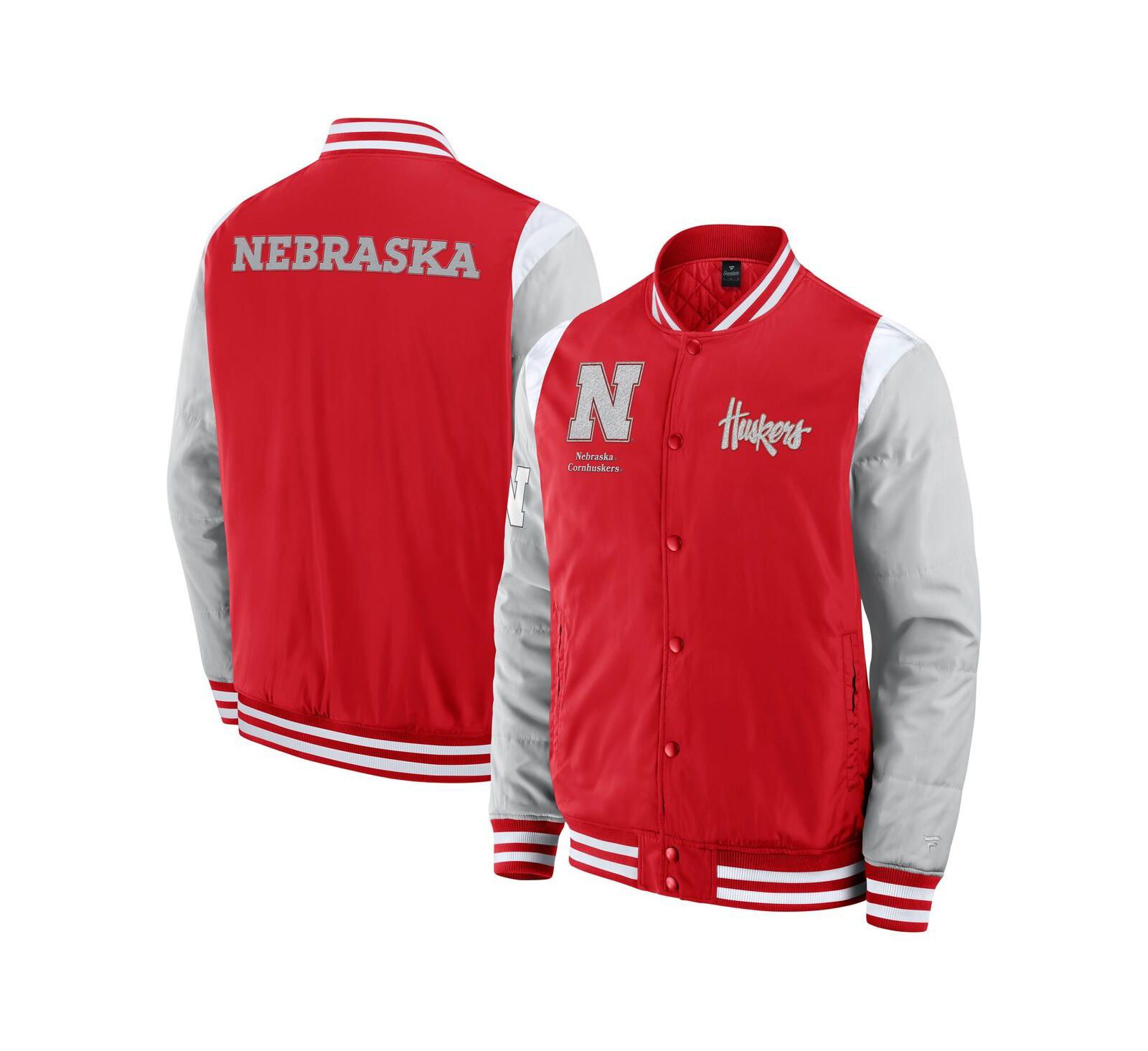 Fanatics Men's Scarlet Nebraska Huskers Elements Elite Full-Snap Jacket